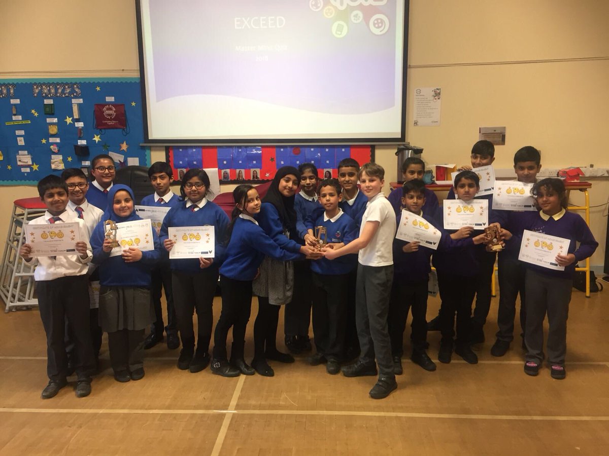 Well Done to all the pupils who participated in The Exceed Mastermind Competition. Congratulations to our winners <a href="/HortonParkSch/">Horton Park Primary</a> and 1st runners up <a href="/CopthorneSch/">Copthorne PS</a> #WeExceed#