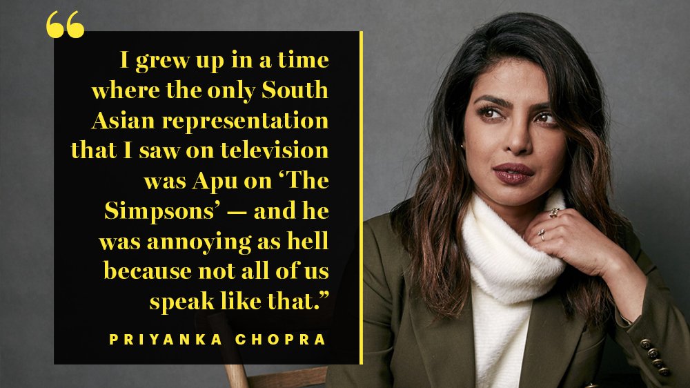 Variety's tweet photo. "It just made you feel really small." @priyankachopra on the lack of South Asian representation on TV https://t.co/mTRNej1aLv https://t.co/9S2al9lEMC
