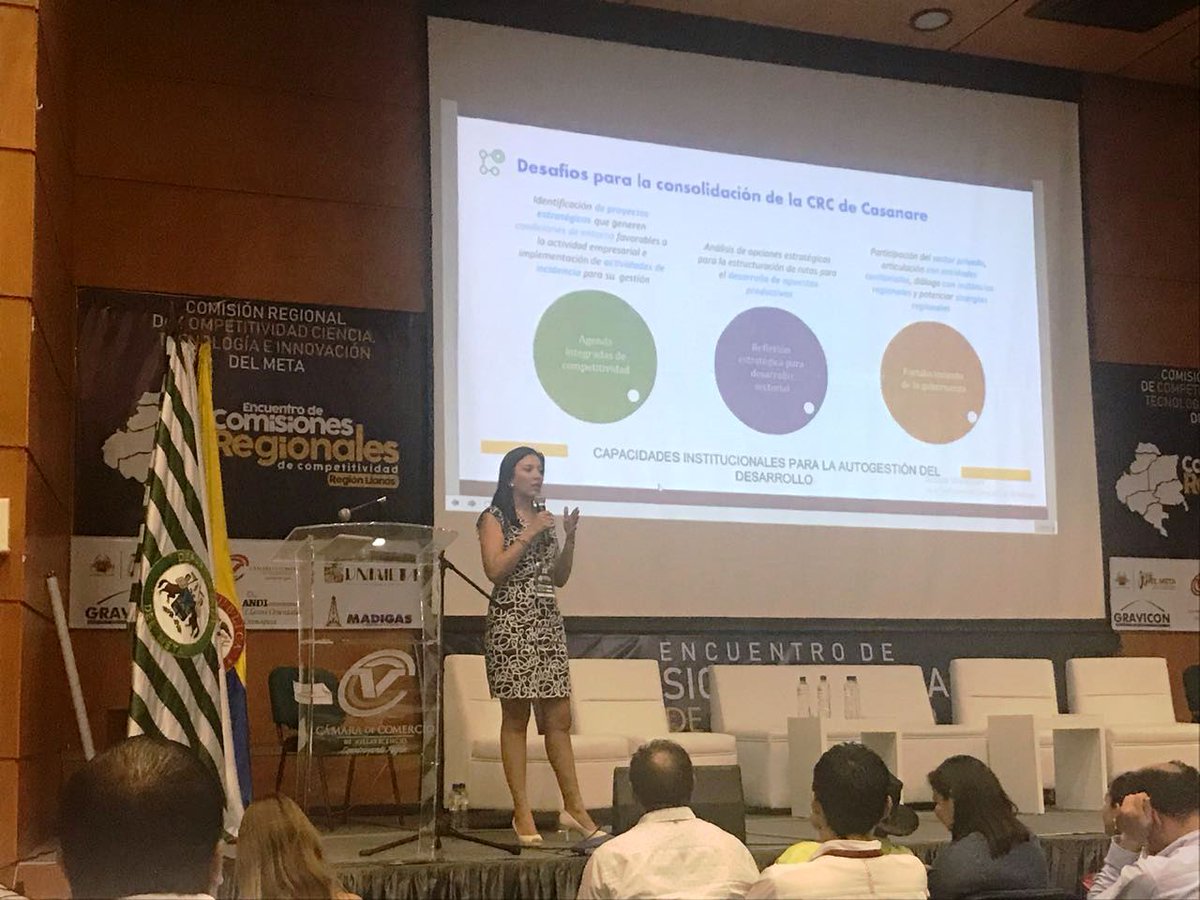 CCCASANARE's tweet photo. @CCCASANARE en encuentro de Comisiones Regionales de Competitividad de la región Llanos #Villavicencio. La gerente de @GAPPCCC1 Juliana Pérez @juliprzg expuso el trabajo desarrollado por la CRC de #Casanare como experiencia exitosa @CCVillavicencio @CComercioArauca @FedepalmaOrg https://t.co/C0oAJBslNB