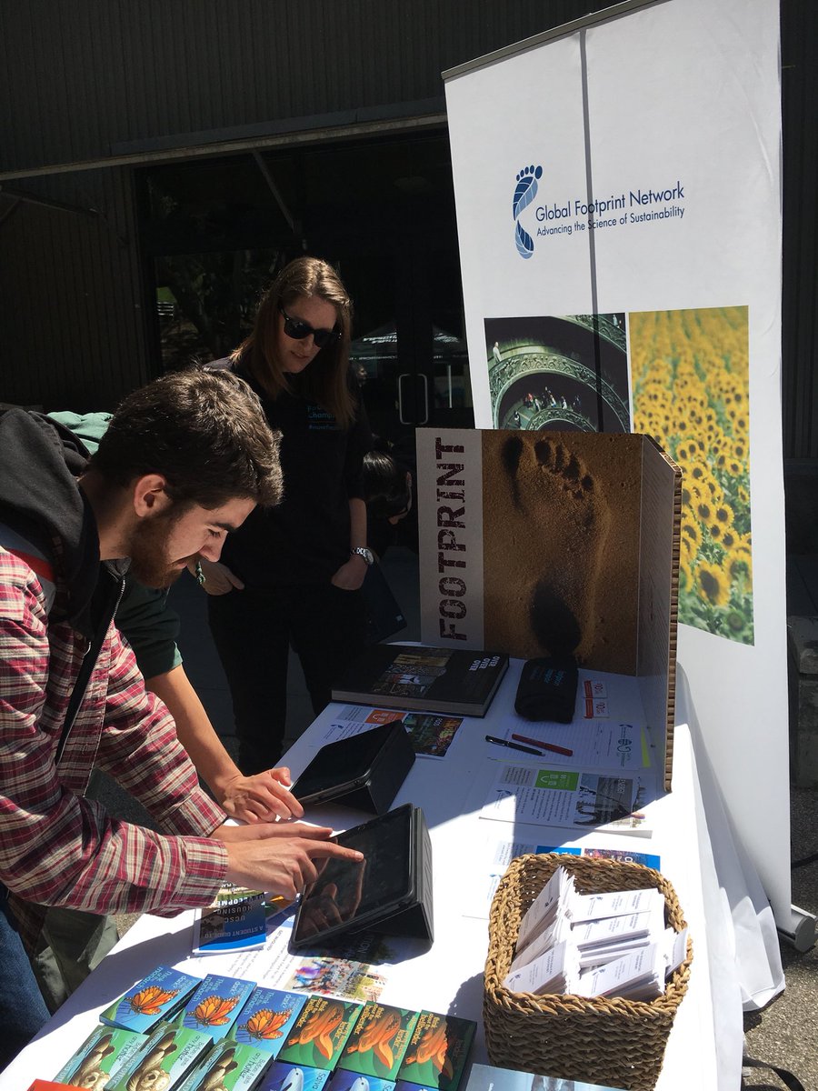 EndOvershoot's tweet photo. Thank you banana slugs for stopping by and calculating your Ecological Footprints! #CCRT2018 https://t.co/R4CBssbtpg