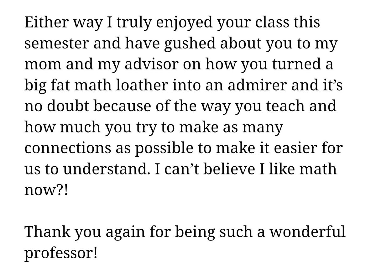 bravesgyrl's tweet photo. Yesterday was long. Then I got this email. #whyITeachMath #MathForAll @Mathgarden https://t.co/pIcMsZEOqd
