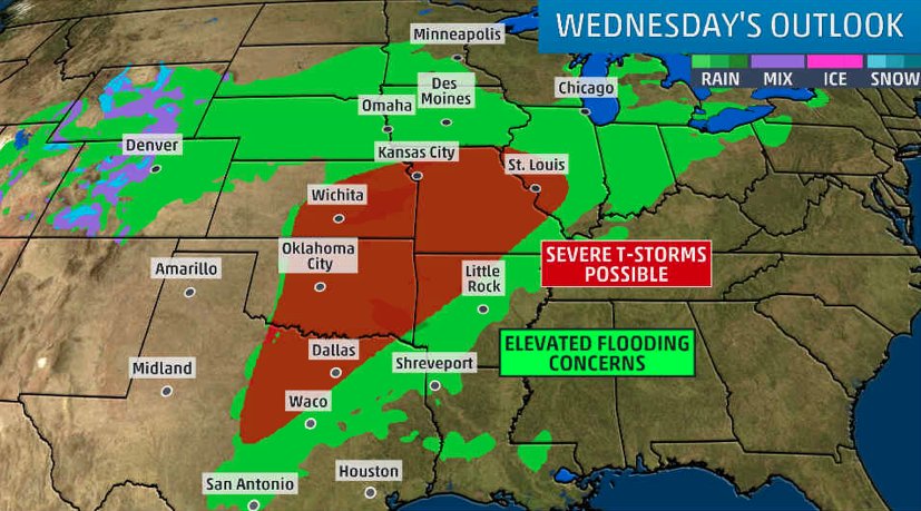 weatherchannel's tweet image. The threat for severe weather will return to tornado alley next week. What we know right now: wxch.nl/2HvFQwo