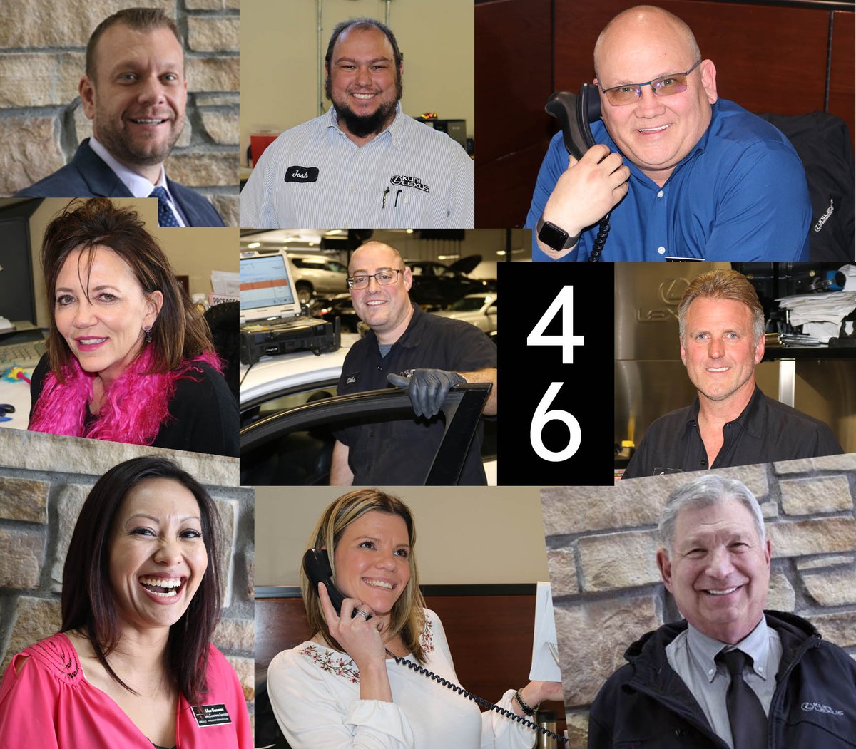 Kuni_Lexus's tweet photo. Happy thankful Thursday!!! We are recognizing these nine associates for the 46 years of combined service here at Kuni Lexus. Thank you for all you do to deliver the Lexus Plus experience to our guests each and every day! Happy Anniversary month!! #ThankfulThursday #LexusPlus https://t.co/bI6bI9nAhU