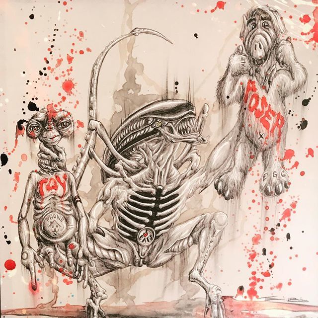 Falcontoys's tweet photo. Something for Alien Day.....
#et #alien #lv426 #alf #alienday #alienday2018 
I'm sorry I don't remember who the artist is. https://t.co/8asWTTwRvl https://t.co/Lh1AlNCmIp