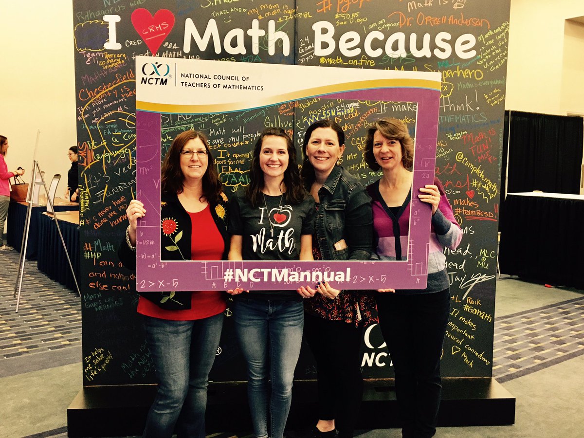 Grzylovesmath's tweet photo. NCTM! First day was amazing! Cannot wait for day 2! https://t.co/qujMZPKiih