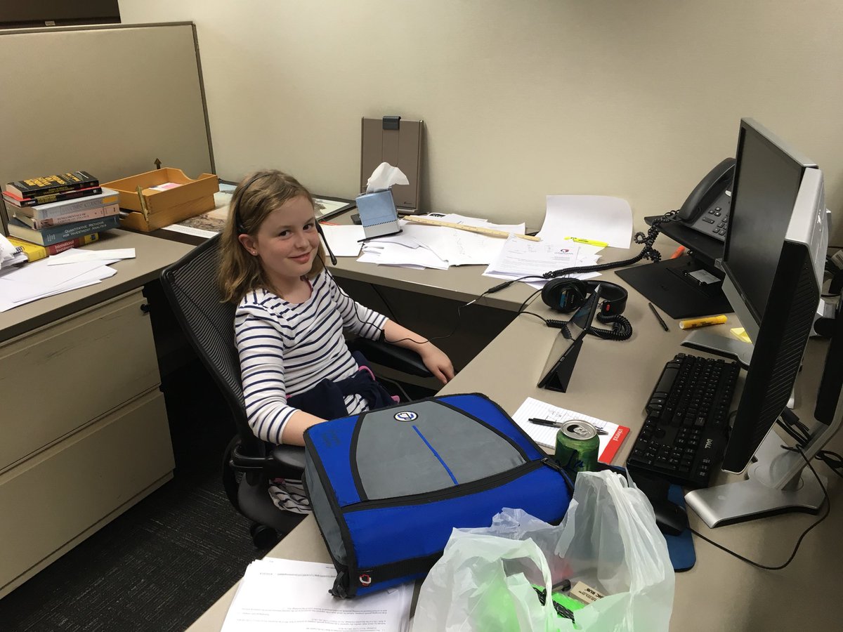 AnneLadewig's tweet photo. Somebody had a great #takeyourkidtoworkday. She can even explain @jonladewig’s job to me now!  @StifelInst @Stifel #worktheheadset https://t.co/uQr32qlDxl