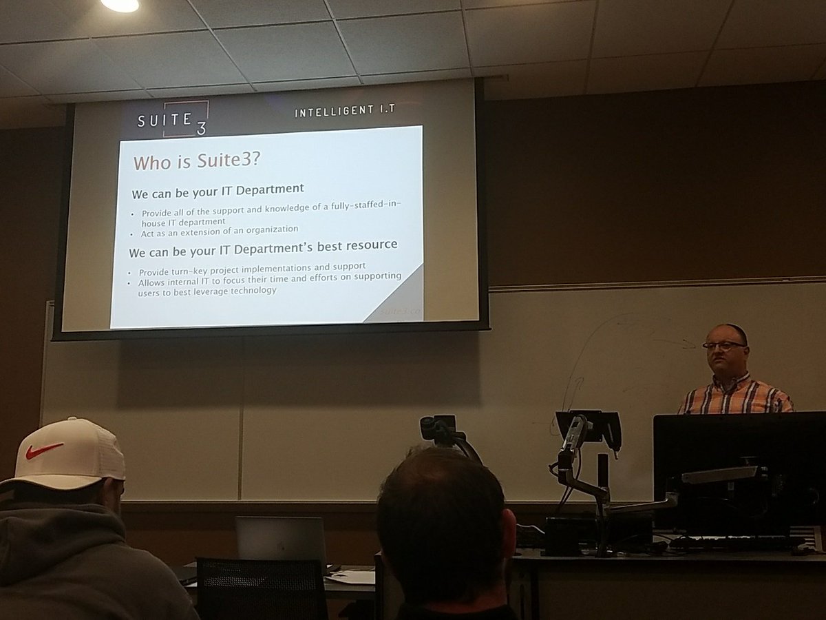 WNECSIT's tweet photo. Now up at the ACM Networking event: Dave DelVecchio from @Suite_3 https://t.co/qVAzNJncIk