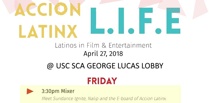 StevenJHarmon1's tweet photo. If you're in LA, come to @USCCinema tomorrow (Friday 27th) to play #griptapebackbone &amp; #wantingtofeelwanted two of my games being showcase at Acción Latinx's L.I.F.E event! I'll be there at 3:30 to chat and demo, so come on by! Free food, movies, and media by talented #Latinos. https://t.co/DDkbpiVwNA