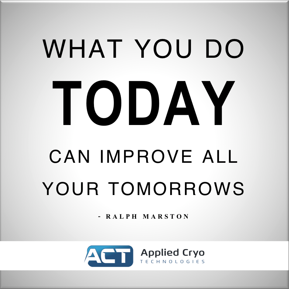 #ThursdayThoughts: "What you do today can improve all your tomorrows" -Ralph Marston