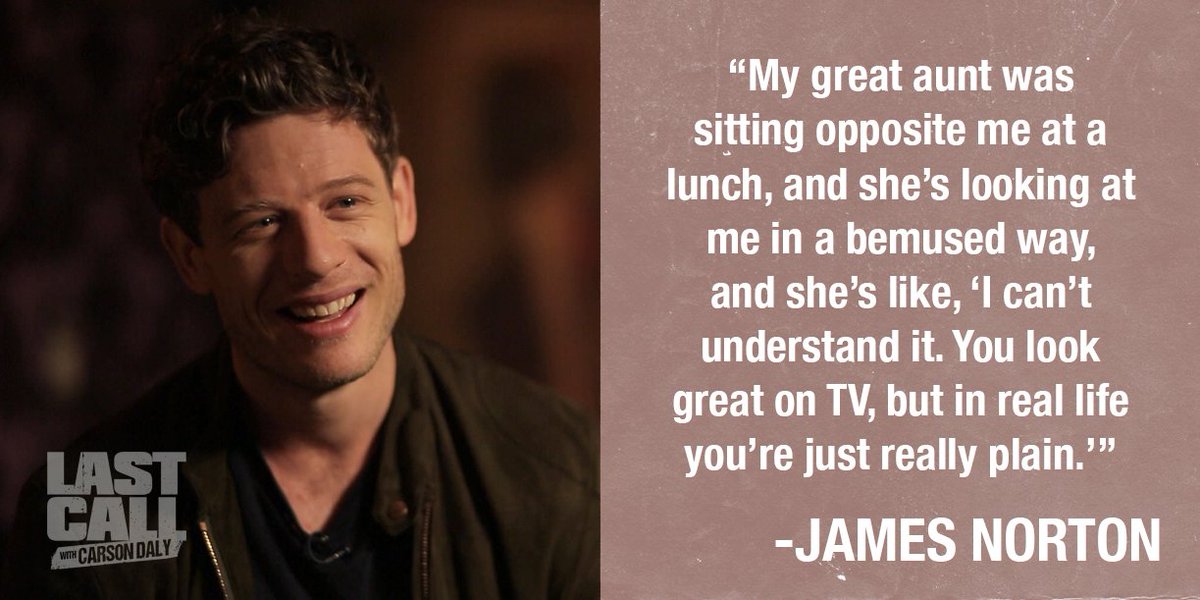 Don't miss <a href="/jginorton/">james norton news</a> talking about his role in <a href="/mcmafiaamc/">McMafia</a> on tonight's Last Call with @CarsonDaly on @NBC.