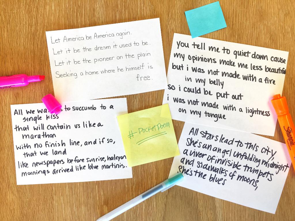 Scholastic Today We Re Celebrating Poem In Your Pocket Day What Poems Are You Carrying In Your Pocket T Co N6vga0qiff Pocketpoem Nationalpoetrymonth Poetsorg T Co O8umotojoo