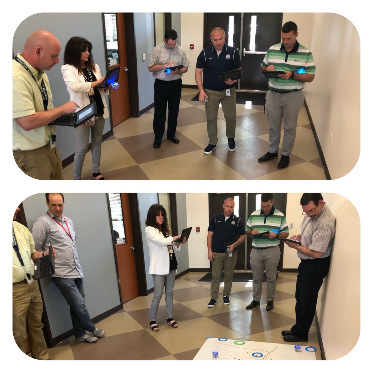 Zach_Desjarlais's tweet photo. .@VancouverSD ‘s #FutureReadyAdmin practicing coding through geography, navigation, math, and physics!   #VPSAmazing #VPSSuccess https://t.co/gClUcWExZz