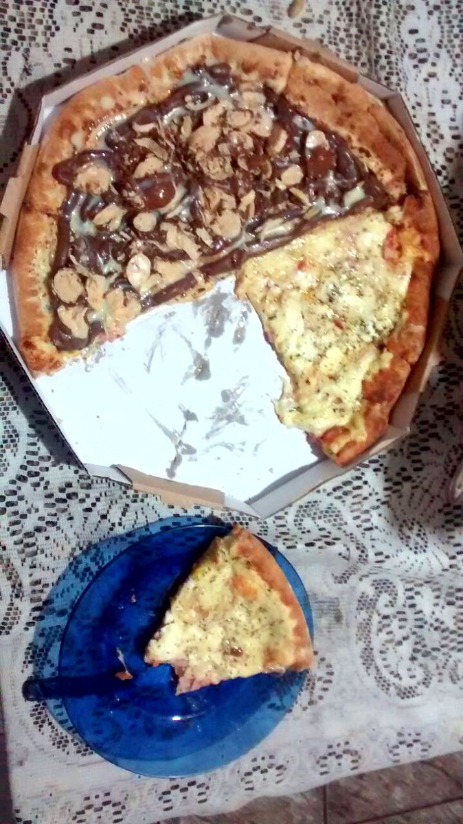WiiLdoominik's tweet photo. #pizzadoce #com #salgada https://t.co/1bG6AFGBAs