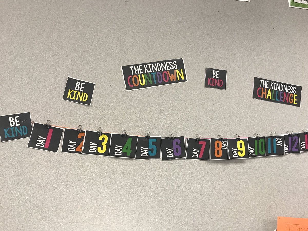 mrstrittsclass's tweet photo. Kindness Challenge starts tomorrow ready to see what my sweet kids think of this challenge and see how creative they get with this! @okekoalas @malynn_r https://t.co/arK7SUQT5N