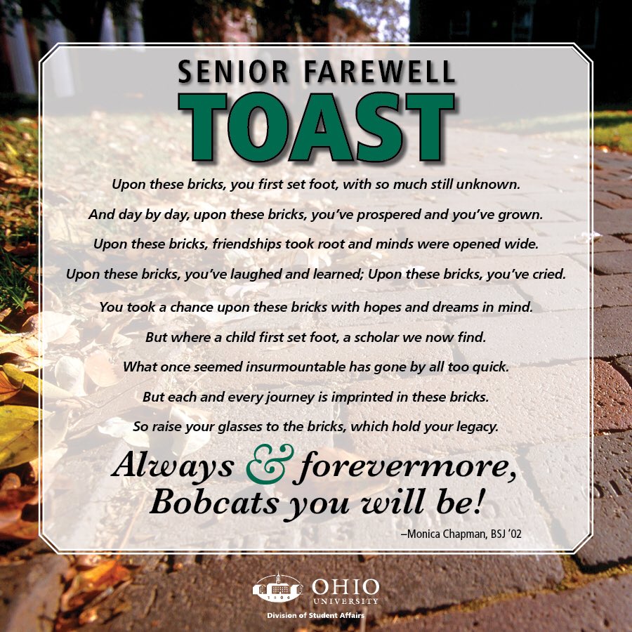 JennyHallJones's tweet photo. For all the graduating seniors who couldn’t make the toast tonight...  Here’s to you!! https://t.co/9qqS1tfJrk