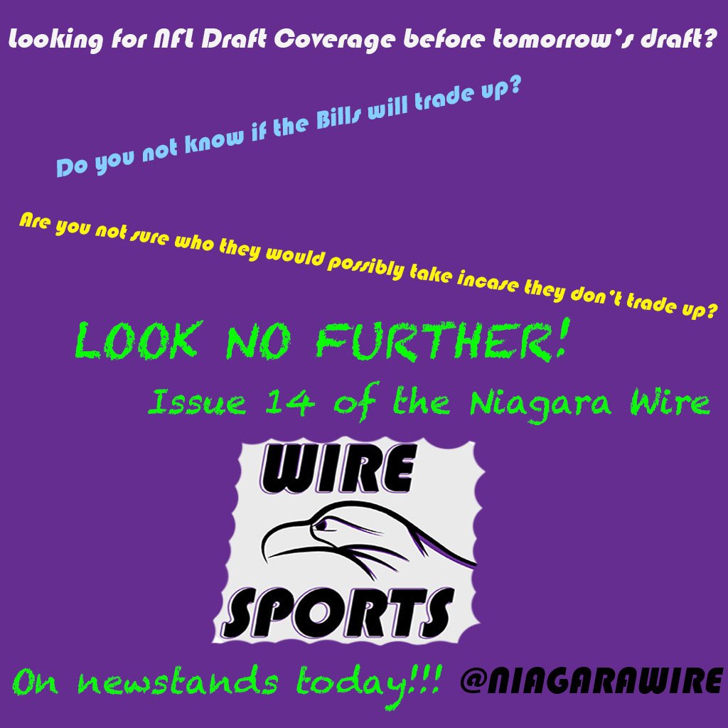 With a little under an hour left, need any guesses on who the Bills could take at 12 if they don't trade up? Look no further than the <a href="/NiagaraWire/">Niagara Wire</a> article by <a href="/RSully19/">R_Sully</a>