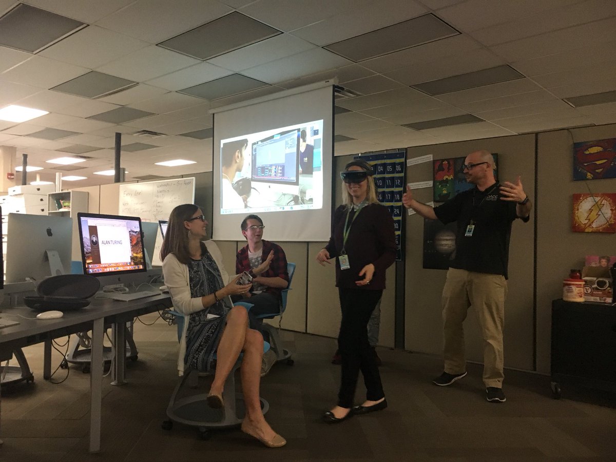 Student Showcase night at DACC. <a href="/superfriece/">Britany Friece</a> is experience AR created by our student Patrick Lipps <a href="/DACCAPPS/">DACC Application Dev</a>. Our kids are amazing!!!