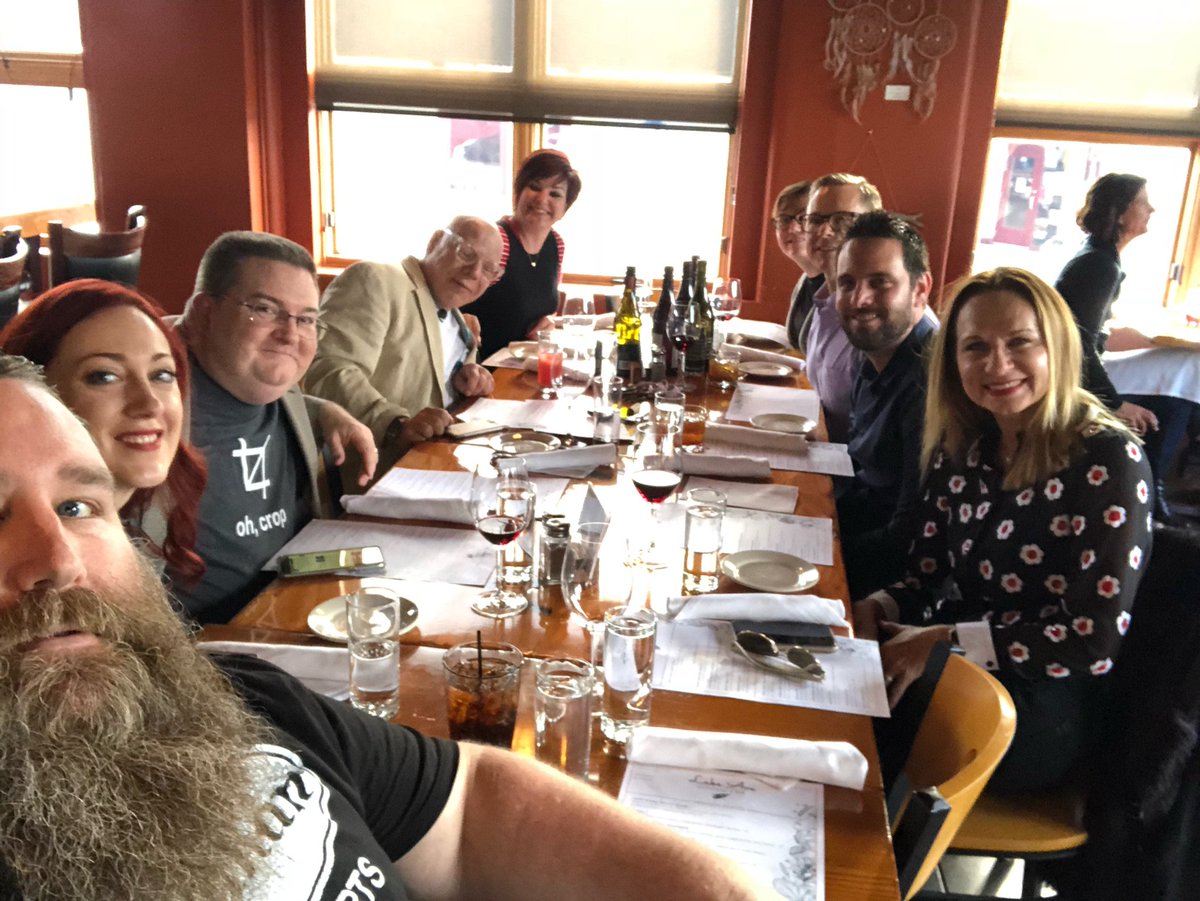 Matt_Siltala's tweet photo. Now THIS is an amazing group. #zenith2018 @lisabuyer @silkysilt @kmullett @adamsinger @martyweintraub @w2scott @MStinsonRoss @lweintraub https://t.co/Pxbab4FOh3