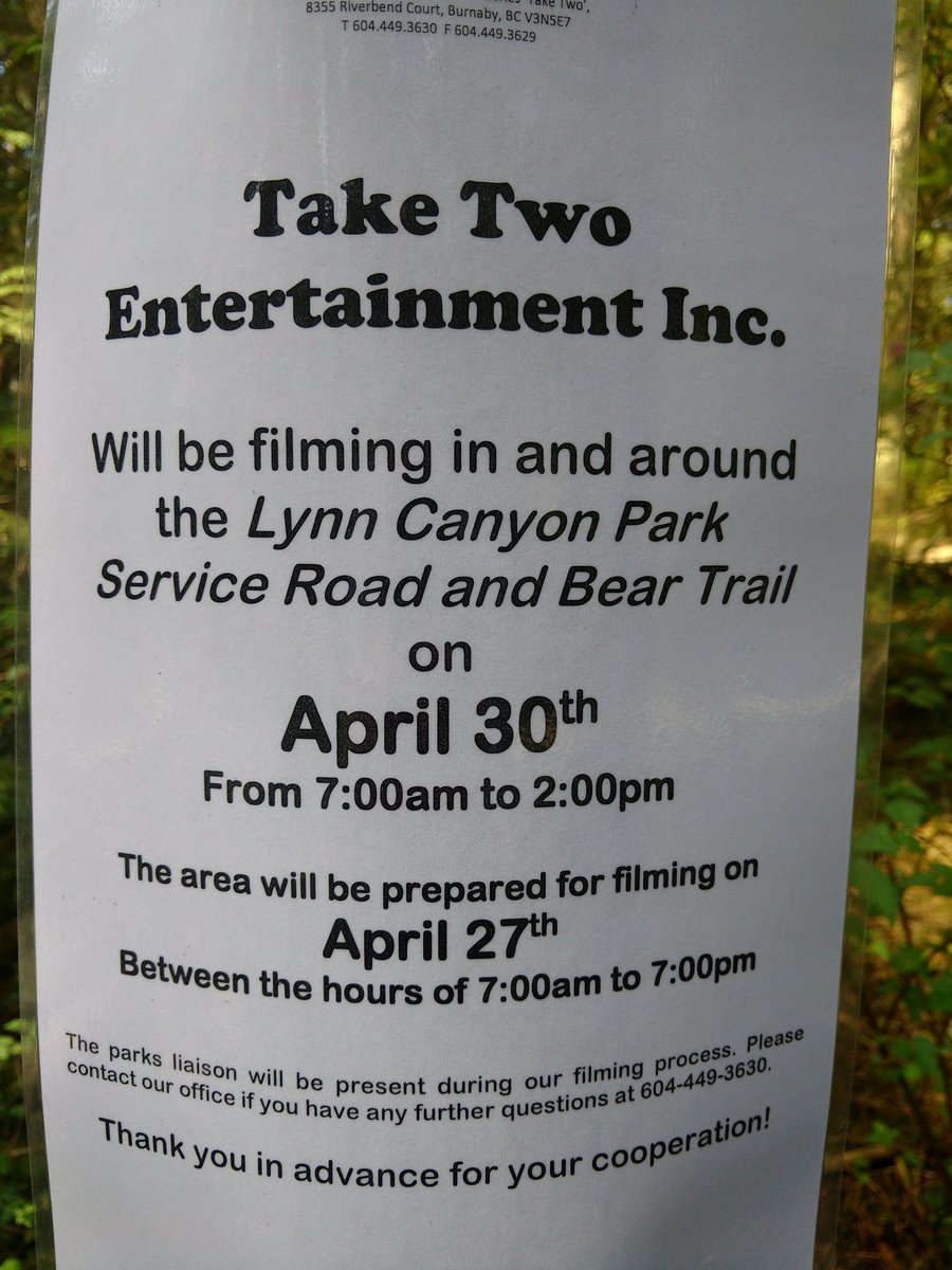 richardwalker00's tweet photo. Afternoon walk with pup @LynnCanyonPark, setup starting from tomorrow for Monday 30th Apr filming @yvrshoots @WhatsFilming https://t.co/YrgAeGAnE3