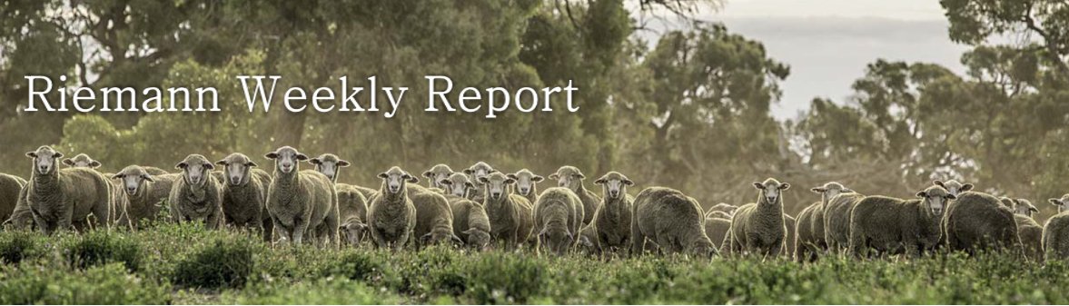 Riemann_Ag's tweet photo. Wool Forwards Weekly Report for 26th April 2018 Available Now: https://t.co/1HaykA9o5W https://t.co/1gzCVUMADQ