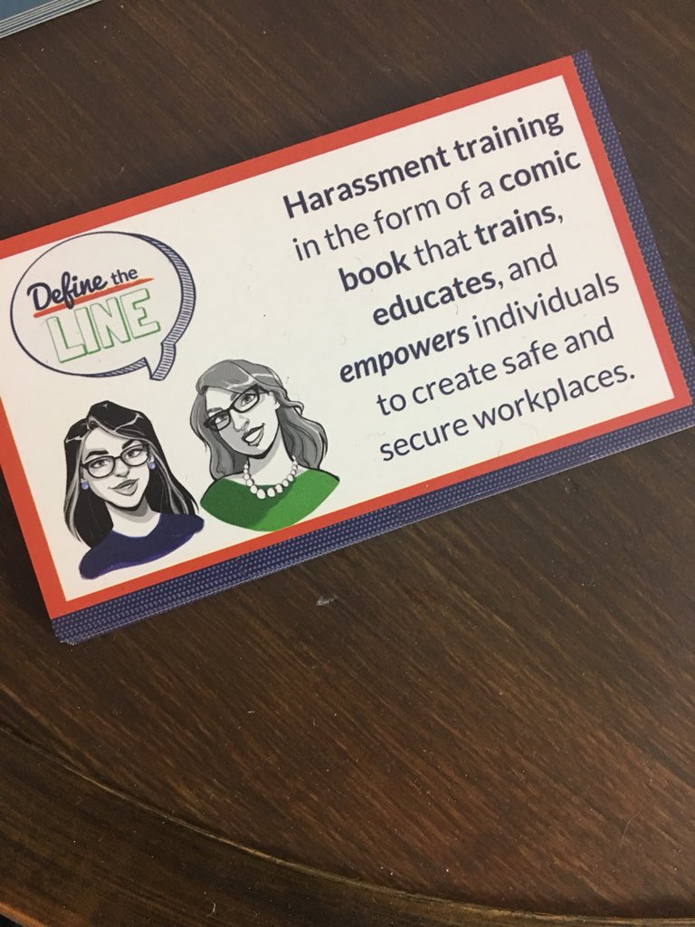 KristenAguirre's tweet image. .#Definetheline comic book trains, educates and empowers individuals to create a safe and secure workplace. The scenarios in the book are sparked by real life events submitted by people in the community. #9news