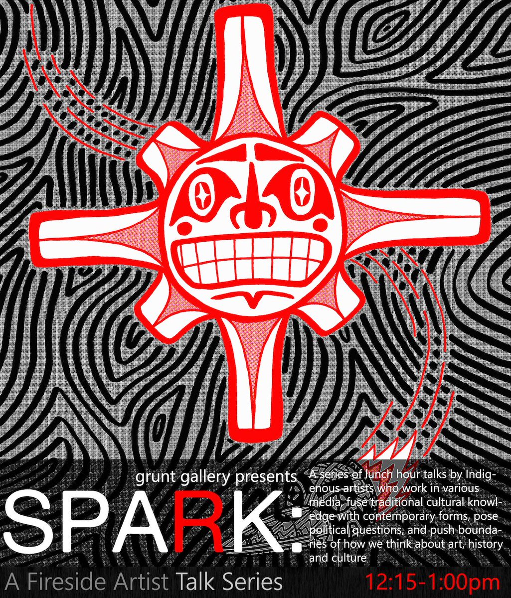 gruntgallery's tweet image. A big thank you to #SparkTalk curator, Kylie Joe, for putting together such an amazing series of #Indigenousart presentations. Hands up to the 7 artists who presented and of course to all the staff, students and admin that helped us @NEC_Vancouver We will be back next Sept. 2018!