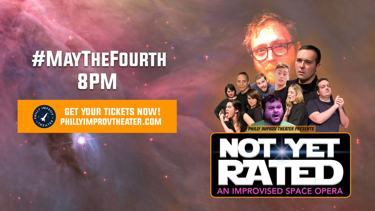NYRimprov's tweet photo. On #MaytheFourth @phitcomedy we are doing a #OneNightOnly Improvised Space Opera! Rebel forces. Evil Empires. Alien Creatures. General space stuff. It's all on the space table. Get tickets now! #Philly #PHITcomedy #improv
https://t.co/1pYSr93DOd https://t.co/8KNLLknVb0