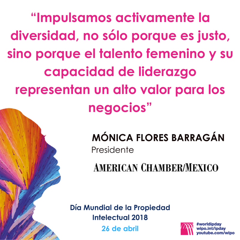AmChamMexico's tweet photo. La #diversidad es un tema de #negocios. ¡Feliz día de la Propiedad Intelectual! @WIPO @mofloresb #WorldIPDay https://t.co/w2MqS4jPGh