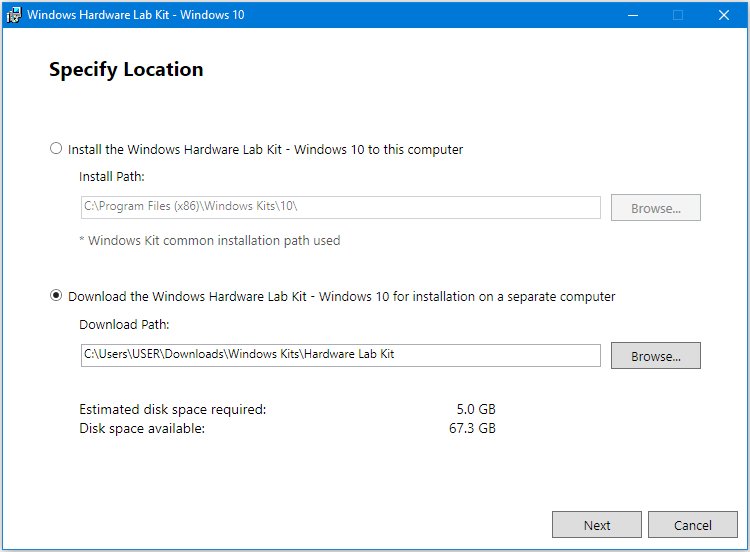 WZor on Twitter "👁‍🗨📥Download online downloaderinstaller for Windows Hardware Lab Kit (Windows