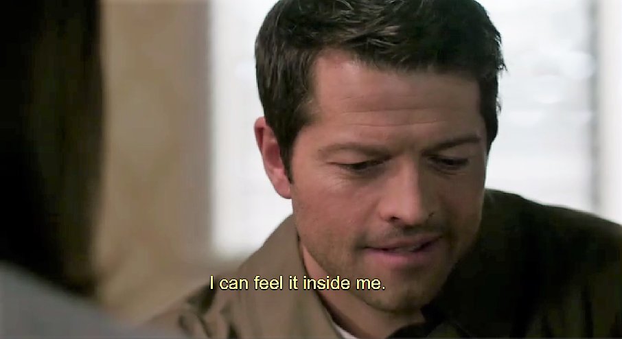 Ezriela's tweet photo. First thing I saw when sitting down to re-watch @cw_spn 13x1.
Chuck bless closed captioning. ๐ผ
#Supernatural #WhatContext #InfluentialAngel #SPNFamiIy https://t.co/BX6W9wfe71
