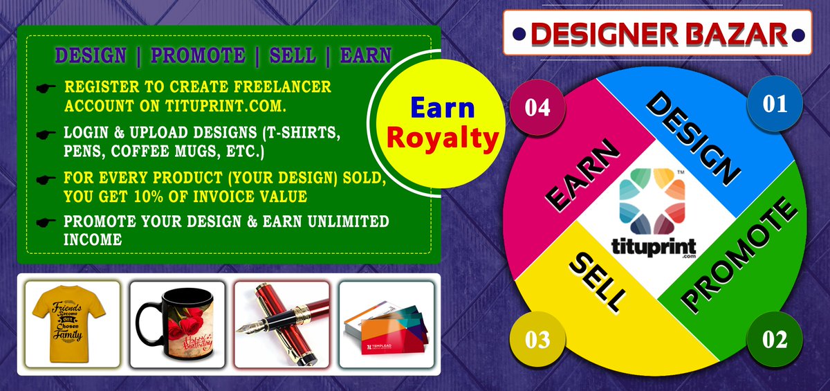 tituprint's tweet photo. Create your own design on https://t.co/DUT0AEbkGp & Earn 10% of income on your every sold designs.
Now Register & Get Cashback.
Visit Here: https://t.co/ac7sdxCTWz
#Tituprint #Designs #Products #EarnMoney #SignUp #Promote #Sell #Cashback #Creativity #PersonalisedMugs #More https://t.co/ENjtitUxUL