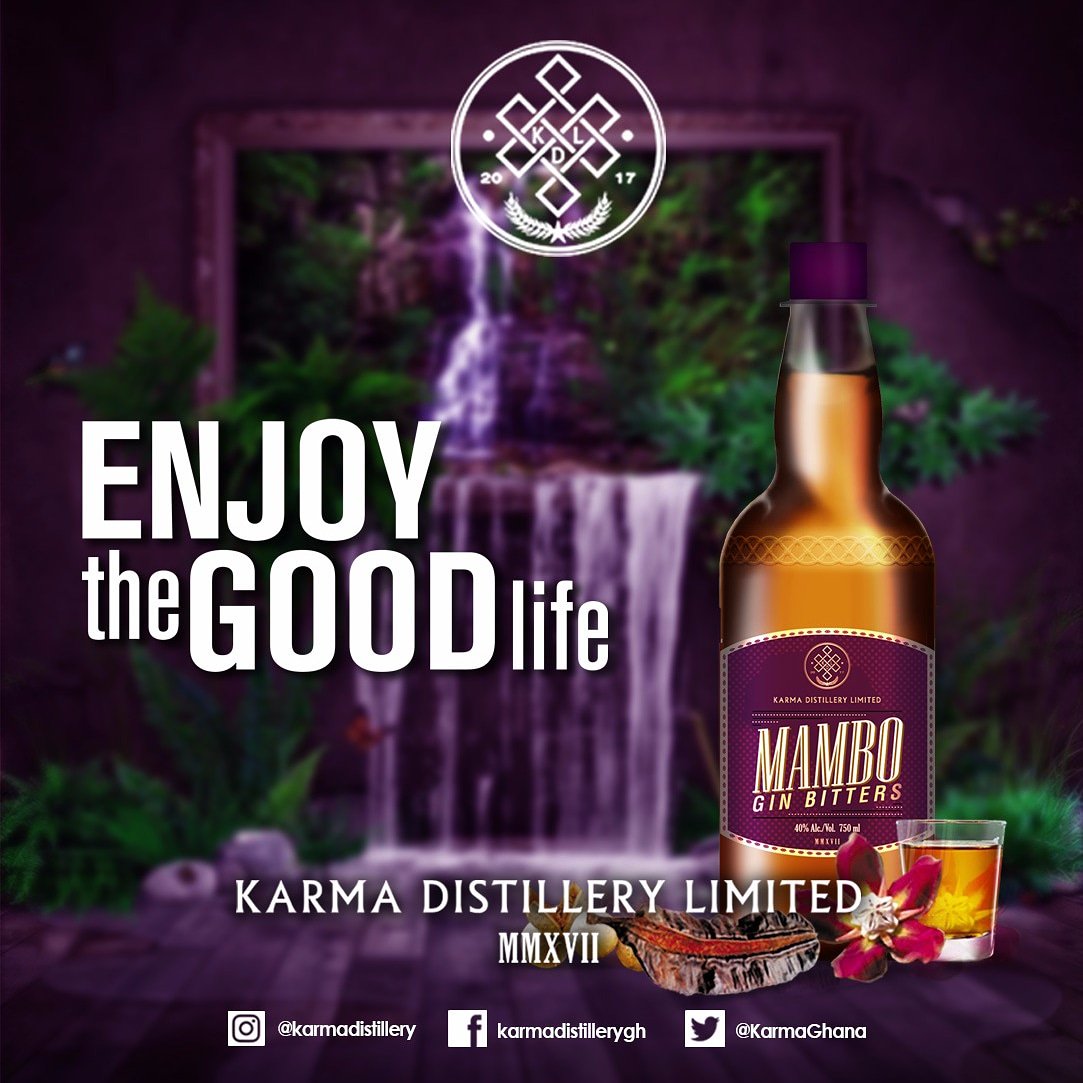 KarmaGhana's tweet photo. MAMBO BITTERS. Enjoy the Good Life. Have a great weekend
#TGIF #GhanaBitters #Bitters #nohangover #madeinghana #bestbitters #cocktails #happyhour #Accra #kumasi #takoradi #GhanaTTrendz #accralife #goodlife @etvgh @PulseGhana @GhanaVibes @Barcampaccra @AccraWeDey @AccraMetropolis https://t.co/d7vO8cjQgs