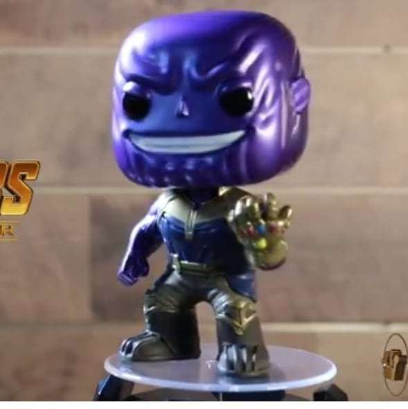 thanos metallic funko pop