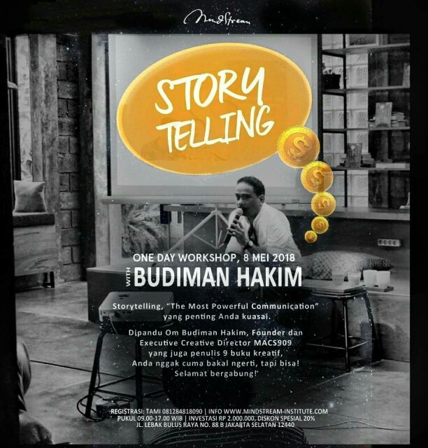 budiman_hakim's tweet photo. Share the story you've written and make the world listen. #storytelling #workshop #yukjoin https://t.co/M5qgC7t6aV
