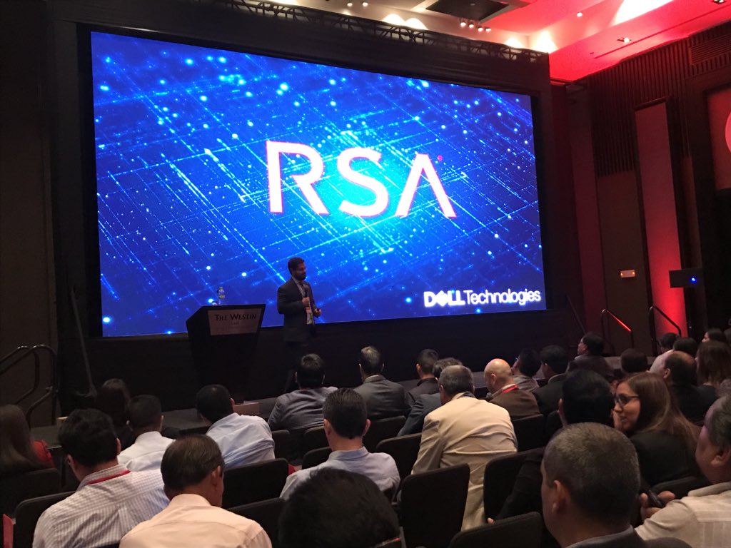 soncor's tweet photo. RSA Netwitness in CyberSecurity Summit Securesoft Lima Perú #goRSA #BusinessDrivenSecurity @alejng @RSAsecurity https://t.co/QRpDicj592