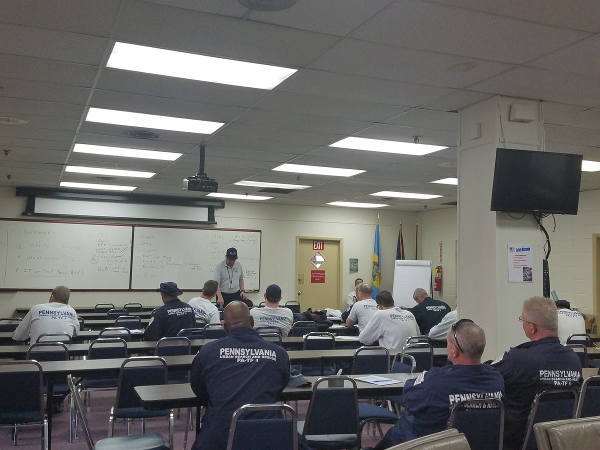 PATaskForce1's tweet photo. PA-TF1 has ended a four day exercise and all members have returned safely. Thanks to @VATF1 for the continued brotherhood @PhillyFireDept @theOFDA @FEMA_Brock @FEMA for all the support. Urban Search and Rescue the Swiss Army knife for FEMA.... #femastrong #urbansearchandrescue https://t.co/1hAc4VKzKr