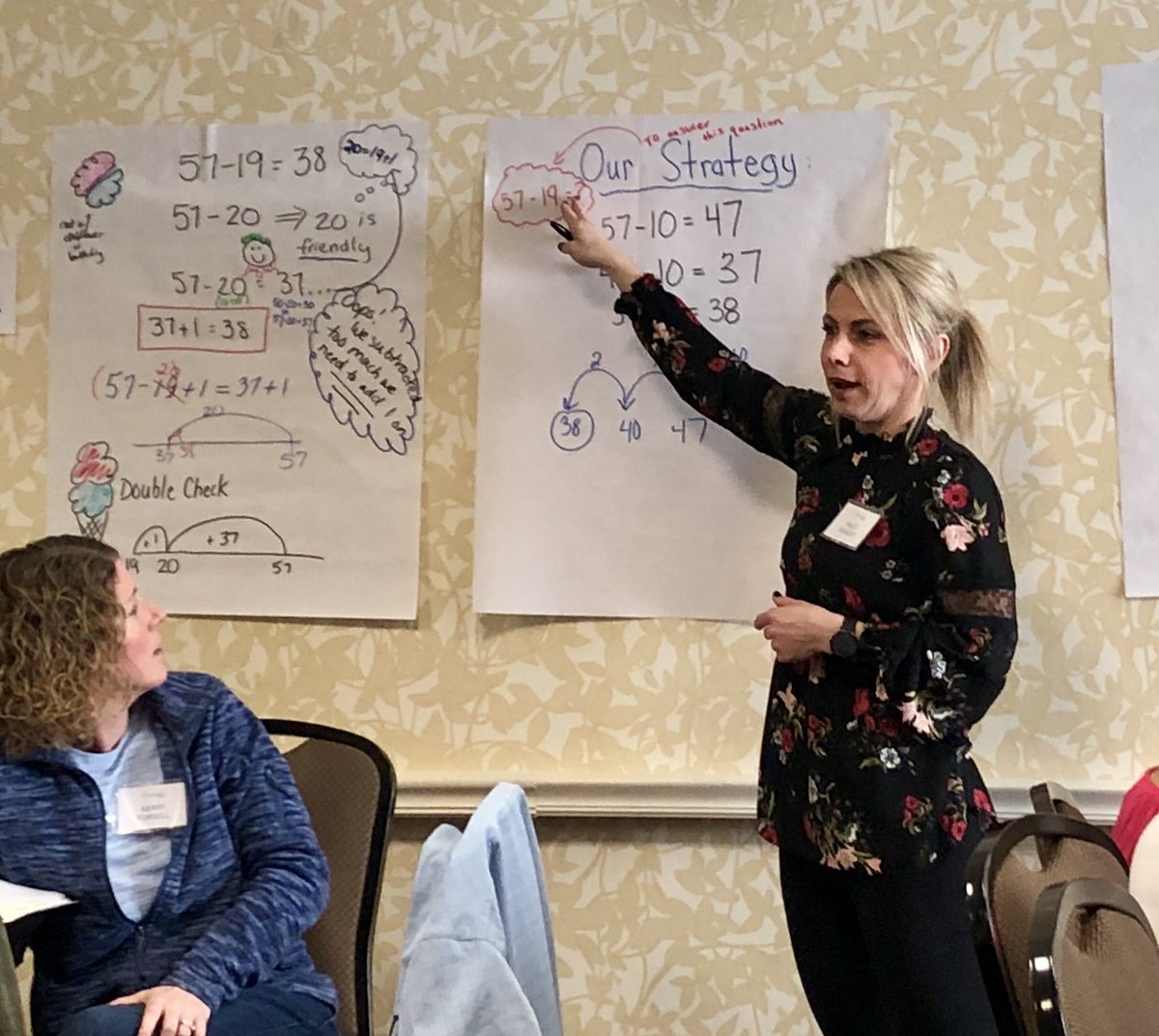 MsHaley6's tweet image. #tbt to when we got to attend @BuildMathMinds in California and getting to meet the mastermind of elementary math #christinatondevold. What an amazing conference! #holyshift #strategiesarecaught