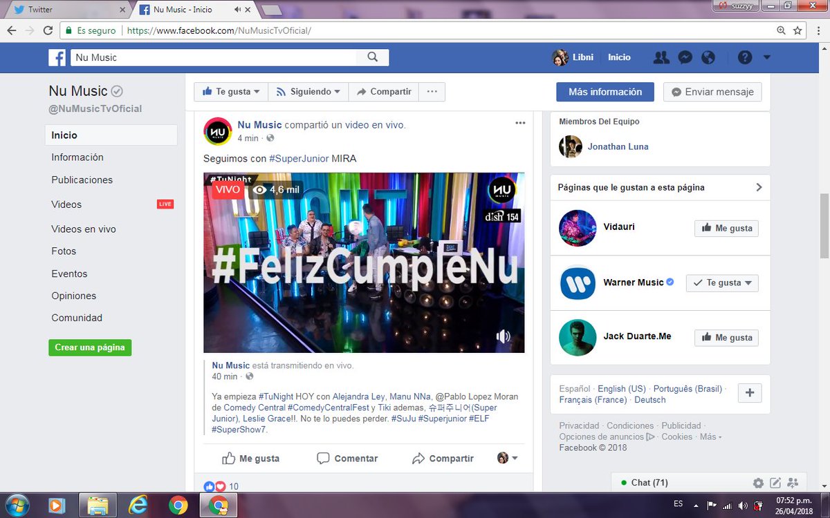 libniii's tweet photo. @NuMusicOficial  
Echa un fieston con super junior #FelizCumpleNu https://t.co/oF5ZHKU9cH