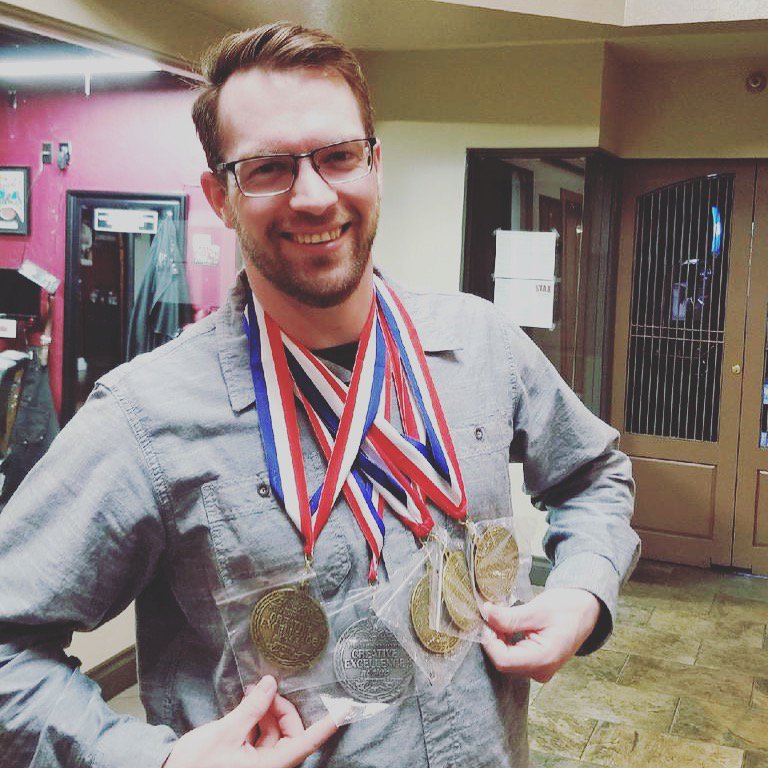 Oh just another day slangin’ medals at the 2017 Hammy Advertising Awards. Thanks to our amazing clients for helping us bring home 4 golds and 1 silver! And special thanks to our talented designer Darren for being our Vanna.