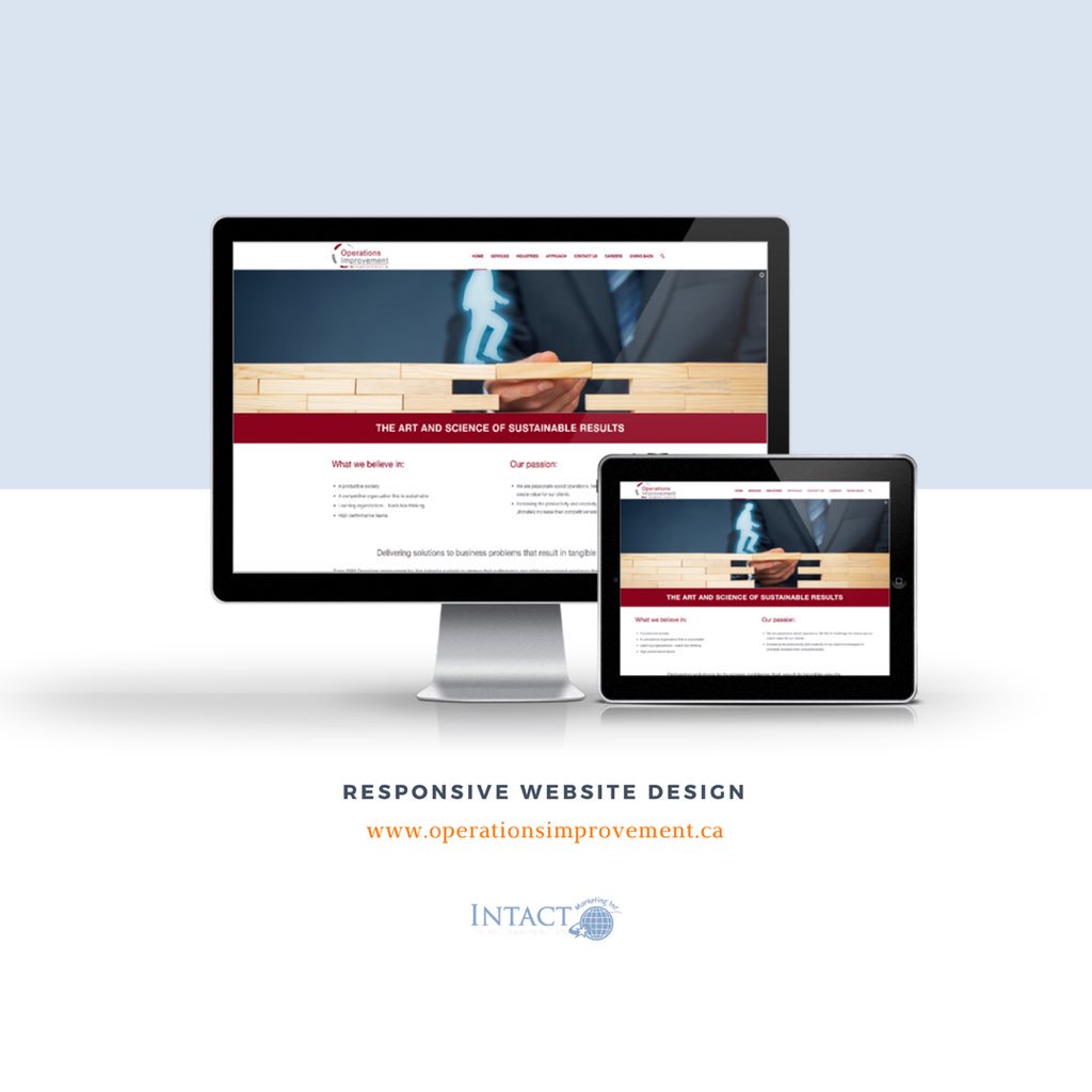 IntactMarketing's tweet photo. The quality of your #website’s design, the functions of your site, and the navigation will either build your brand’s trust or will turn potential clients away. Whether you need professional design services or need help with SEO to drive traffic to your site, we’re here to help. https://t.co/EfyP8QaBdY