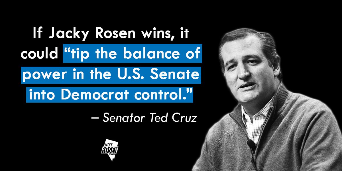 RosenforNevada's tweet photo. Ted Cruz says give to Senator Heller and keep the GOP majority in the Senate... we can’t think of a better reason to give to our campaign. Donate here: https://t.co/lldAtP90I4 #NVSen https://t.co/5qDK1U9aQE