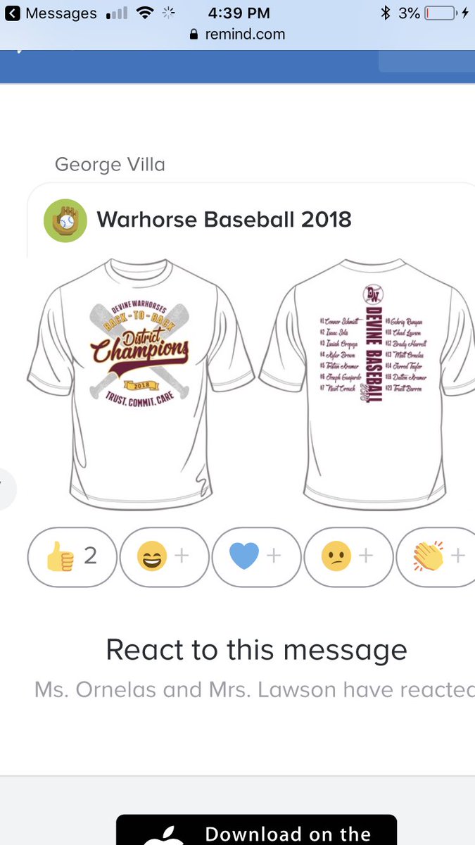 Shirts for sale $13. Order are due Monday <a href="/8am/">8am</a> to coach Villa.