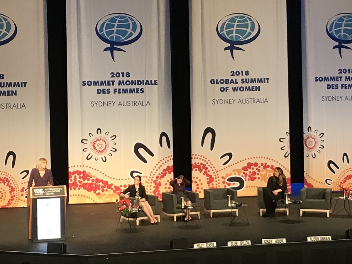 ginadegeorge1's tweet photo. Great conversation at Global Summit of Women about the future of work with Millennials at the centre!  @cindy_hook @Green_Dot #GSWSyd https://t.co/4XBHCgxKPz