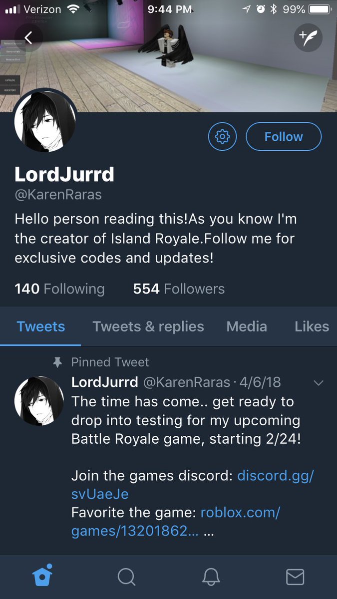 Twitter Codes Island Royale