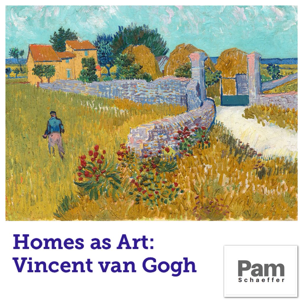 SERIES - HOMES AS ART, #1: Houses, interior and exterior, have been the subject and muse of artists for hundreds of years. #vanGogh #Art #Homes #CompassDC #FindYourPlaceInTheWorld