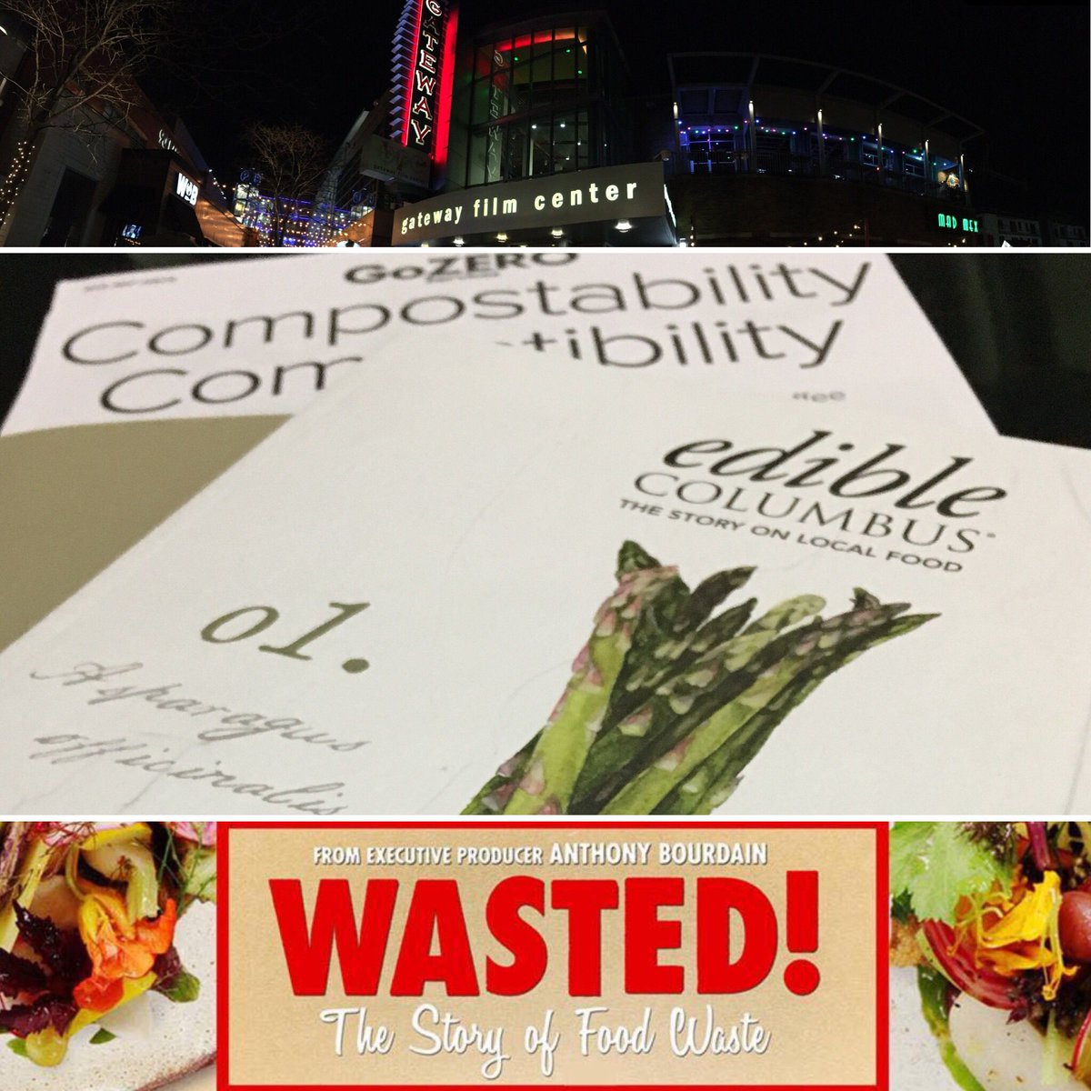 GoZeroServices's tweet photo. Awesome 👏 night🌜watching 🤩 @wasteddoc #Documentary 📽 with @ediblecbus 🍽 at @GatewayFC 🍿 !!! ♻️🌎💚 Thx 👍 for hosting, AND thx Bill Glover, Todd Mills and Brian Roe for being on the panel 🧐 #documentaryweek @gatewayfilmcenter @ediblecolumbus #foodwaste #cbus #OhioState https://t.co/LG7SmWUQ8D