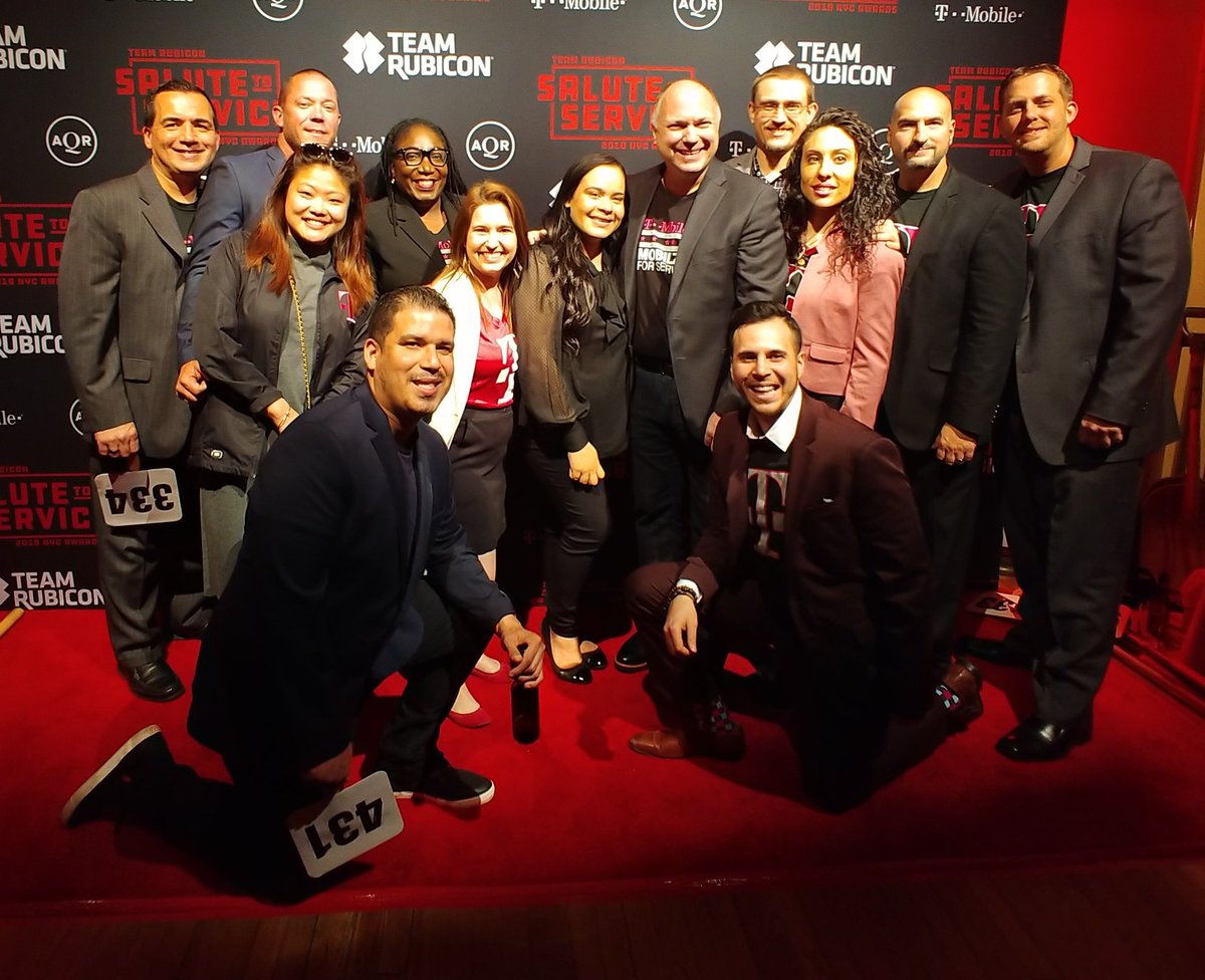 KevinDunning's tweet photo. @Peta_Gaye @joegiannone1018 @romankurys @alexnazar12 @JonFreier  What an inspiring night supporting @TeamRubicon. #TMobile
#UnCarrier #TMobileONEMilitary https://t.co/8efln5q9Xk