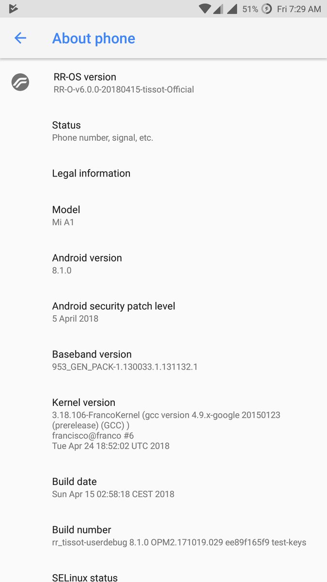 praveesh4u's tweet image. Finally! #francoKernel #miA1