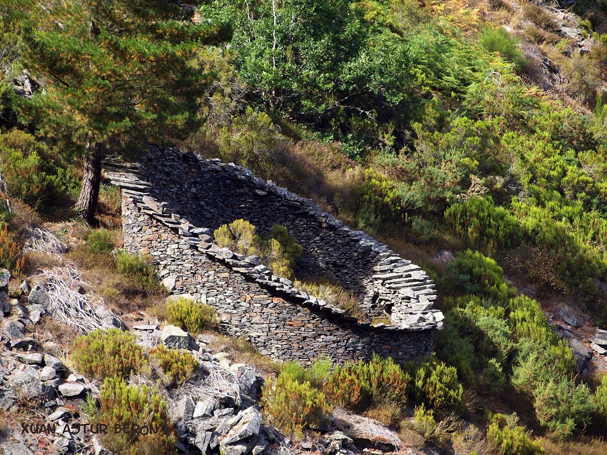 Where they had no doors ladders were used enter the enclosure. Most commonly they housed about 40 hives. These enclosures were once common from Portugal to Greece, as far north as France.