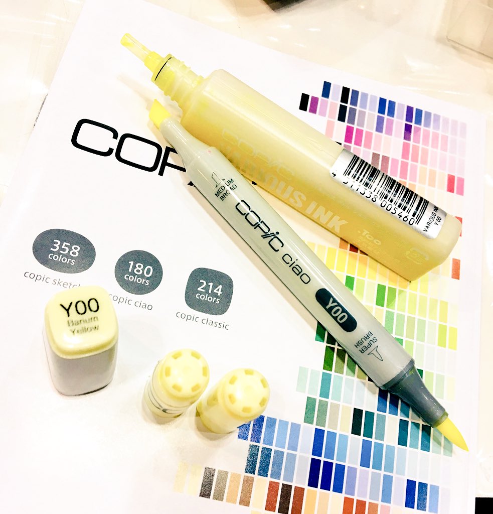コピック公式 Copic Official ホビーショーにてワークショップ中 コピックチャオってインク補充できないんですよね というお客様からのご質問が そんなことありません コピックチャオも スケッチも クラシックも ワイドも全て補充できます